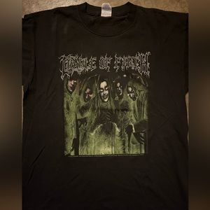 Vintage 2003 Cradle Of Filth Double Sided Band Tee